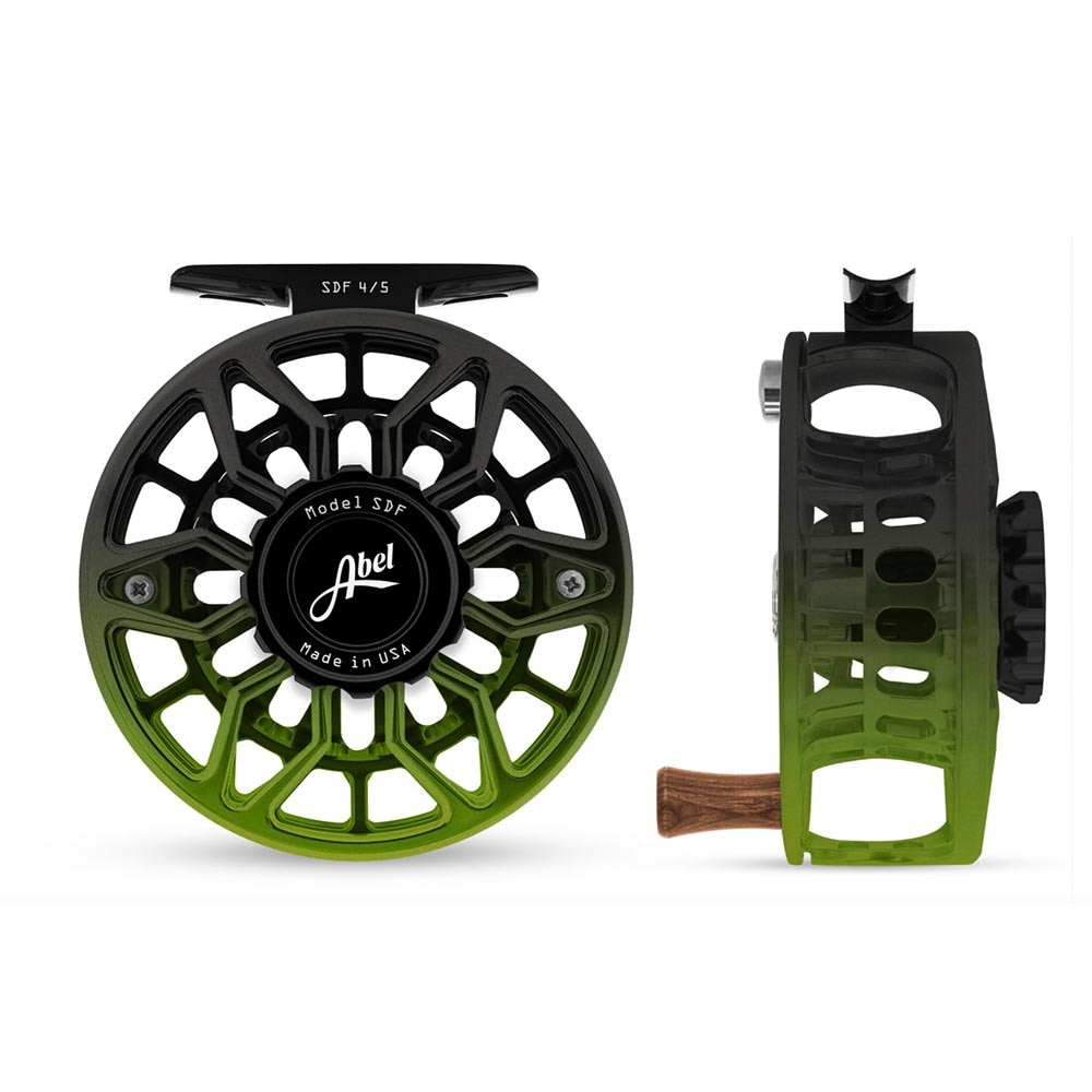 Abel SDF 4/5 Reel Ported in Retro Green and Black